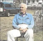  ?? Contribute­d photo ?? Norwalk resident, store owner and volunteer Casey Onaitis at Norwalk Union Cemetery, where he worked to maintain gravesites. Onaitis died on Monday.