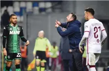  ?? INFOPRESS LAPRESSE ?? Roberto De Zerbi, 40 anni, durante la partita contro il Torino