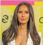  ?? GETTY IMAGES ?? Padma Lakshmi poses backstage at the 2021 Billboard Music Awards at the Microsoft Theater in Los Angeles, earlier this year.