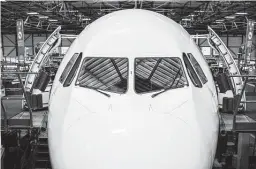  ?? New York Times file photo ?? An Airbus A330 is assembled in France. The U.S. and the EU have agreed to suspend all tariffs imposed in a dispute over subsidies for Airbus and Boeing.