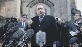  ??  ?? Alex Salmond was acquitted of all charges against him