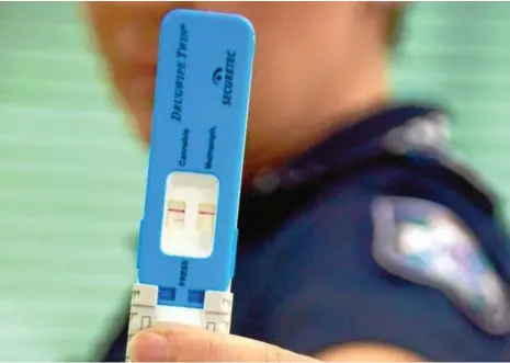  ?? PHOTO: CONTRIBUTE­D ?? WIDER REACH: New drug testing programs have helped police catch more drug drivers.