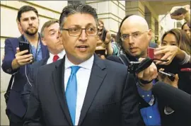  ?? JUSTICE DEPARTMENT Jose Luis Magana Associated Press ?? antitrust official Makan Delrahim, shown in 2018, said the licensing decrees were “largely working” and decided to make no changes.