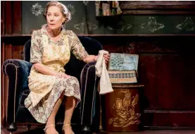  ??  ?? A monument of blithering stupidity: Zoë Wanamaker works wonders with Meg in Birthday Party The