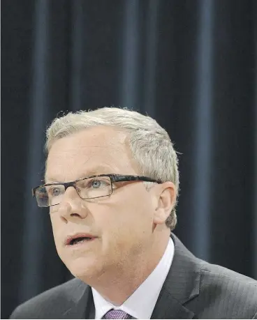  ?? MARK TAYLOR / THE CANADIAN PRESS/ ?? Brad Wall has the approval of the majority of people in Saskatchew­an (62 per cent), unchanged since last quarter, making him the most-approved-of premier in the country.