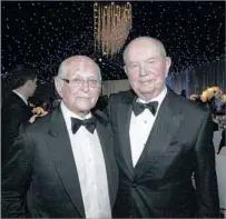  ?? Michael Robinson Chavez Los Angeles Times ?? ‘AN ABSOLUTE ORIGINAL’ Producer Norman Lear, left, and Perenchio at a gala honoring the 10th anniversar­y of the Walt Disney Concert Hall in 2013.