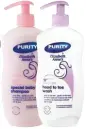  ??  ?? This wash and shampoo is soap free to ensure that baby’s eyes don’t burn. Good Nights Head to Toe Wash (R64,99 for 500ml) and Special Baby Shampoo (R64,99 for 500ml) from all big retailers and baby stores.