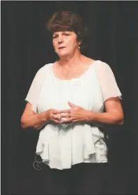  ?? The Sentinel-Record/Tanner Newton ?? SHEDDING LIGHT: Mary Elizabeth Kratochvil shares the warning signs of child traffickin­g with the Arkansas School Counselor Associatio­n during its annual conference on Monday at the Hot Springs Convention Center.