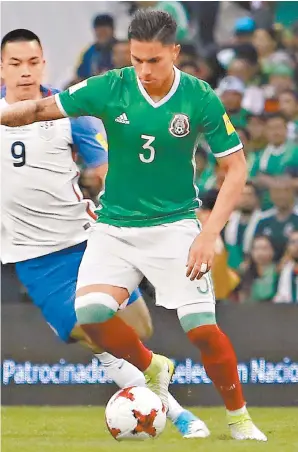  ??  ?? tido de la selección de México ante Estados Unidos