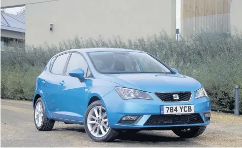  ??  ?? The Seat Ibiza took on the Vauxhall Corsa and Ford Fiesta and gave them a good run for their money