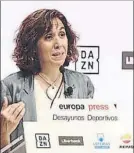 ?? FOTO: EUROPA PRESS ?? Lozano en rueda de prensa
