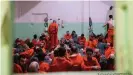  ??  ?? The IS fighters held in a prison in Hassaka in northeaste­rn Syria face an uncertain future