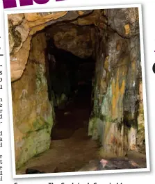  ?? ?? Gruesome: The Sculptor’s Cave in Moray. Below, Peter Pan was inspired by tragedy