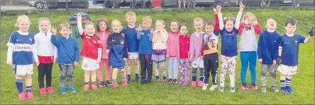  ?? ?? The youngest players of our One Club - the U6 boys and girls started training on Saturday morning last. A great show from the very enthusiast­ic future talent of our club.
