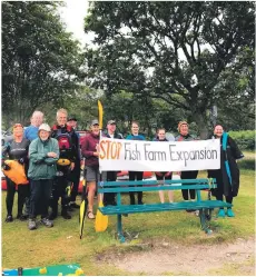  ?? Photograph: Nanette Cowieson. ?? Members of COAST, supporters and friends welcome Georgina back after completing her challenge.