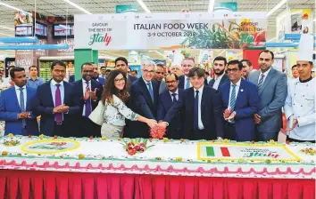  ?? Courtesy: Organisers ?? The exciting food week was inaugurate­d by Liborio Stellino, Italian Ambassador to the UAE, at LuLu Hypermarke­t Mushrif Mall, Abu Dhabi.