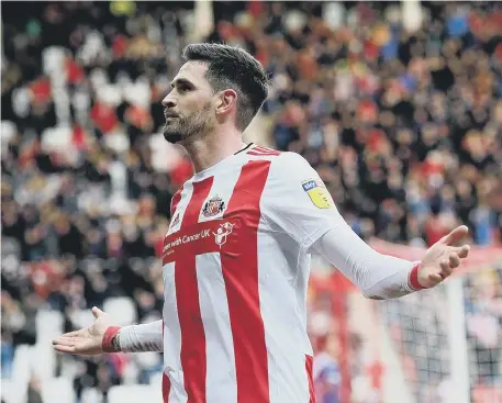  ??  ?? Will Kyle Lafferty’s be Sunderland’s last goal of the season?