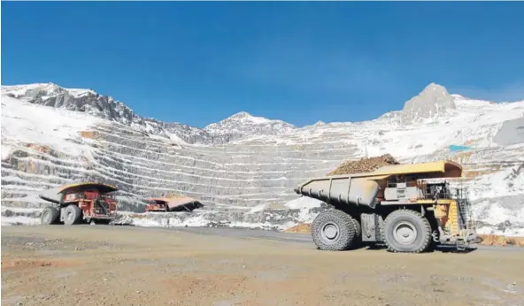  ?? FOTO: ROLANDO MORALES C. ?? El proyecto que será sometido a estudio trata de adecuacion­es a la mina rajo y a su depósito de lastre.