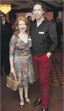  ??  ?? Marliss Weber, left, and Randy Brososky were part of the networking crowd at the IABC Gala.