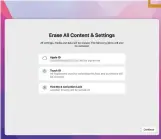  ?? ?? For T2 and M1 series Macs, Erase All Content & Settings saves a lot of effort resetting them.