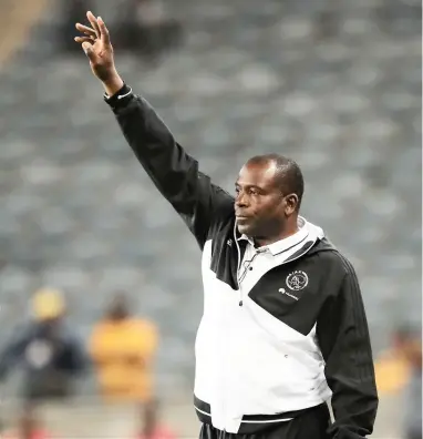  ??  ?? FINDING THE PASSION: Ajax Cape Town coach Stanley Menzo still has much hard work to do to get the mentality in his squad right.