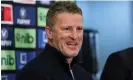  ?? Photograph: Diego Fedele/AAP ?? Outgoing Richmond AFL coach Damien Hardwick speaks to media at a Tigers press conference at Punt Road Oval.