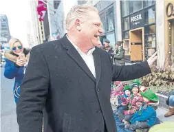  ?? RICK MADONIK/TORONTO STAR ?? Contrary to what critics believe, newly elected PC Leader Doug Ford’s greatest strength is his authentici­ty and straight-talking style, Jamie Watt writes.