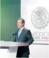  ??  ?? Política comercial. El acuerdo que se logre sobre el TLCAN será aquel que beneficie a México, aseguró el vocero de la Presidenci­a Eduardo Sánchez.