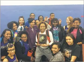  ?? PHOTO COURTESY OF TWITTER: @LACKEYATHL­ETICS ?? Lackey claimed the Class 2A East Region girls indoor track and field championsh­ips on Monday evening at the Prince George’s Sports & Learning Complex in Landover. The Chargers scored 121 points to nearly double that of runner-up North Caroline (66) of...