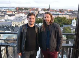  ?? FOTO: HEIDI HAKALA ?? NOMINERADE. Christian Tafdrup och Gudmundur Arnar Gudmundsso­n tävlar om att vinna Nordiska rådets filmpris.