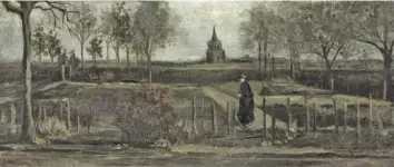  ?? ?? Vincent Van Gogh’s circa-1884 “Parsonage Garden at Nuenen in Spring”