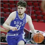  ?? ETHAN HYMAN — THE ASSOCIATED PRESS ?? Duke’s Matthew Hurt drives during Saturday’s win over North Carolina State. At 8-8, the Blue Devils could miss the NCAA Tournament for the first time in 26years.