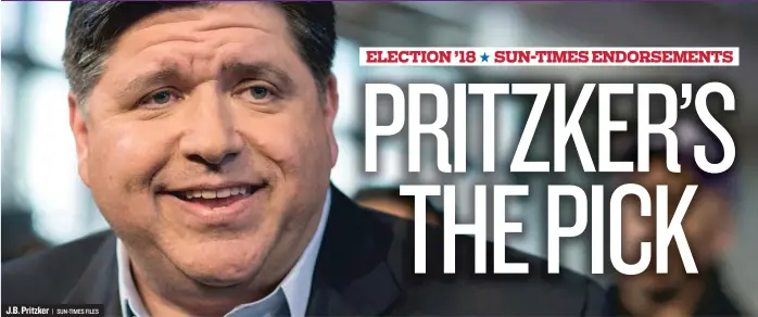  ??  ?? J. B. Pritzker | SUN- TIMES FILES