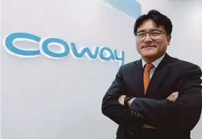  ??  ?? Coway Malaysia managing director Kyle Choi Ki Ryong says the introducti­on of innovative products will help accelerate the growth of its customer base in Malaysia.