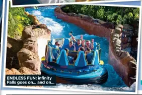  ??  ?? ENDLESS FUN: infinity Falls goes on… and on…