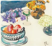  ??  ?? Frances Hodgkins Still Life watercolou­r on paper $ 20 000 – $ 25 000