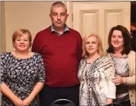  ?? ABOVE: LEFT: ?? Sheila Riordan, Michael O’Connell, Kitty Scannell and Geraldine Burke at the Ian O’Connell Lotto Fundraiser. Fintan Lawlor, Paddy O’Keeffe and Gerald Mangan