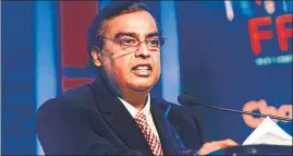  ??  ?? RIL chairman Mukesh Ambani had earlier said that JioPhone Next would be available from September 10.