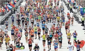  ?? ASSOCIATED PRESS ?? Boston Marathon organizers say they're postponing the prestigiou­s race until Sept. 14 because of concerns over the coronaviru­s pandemic.