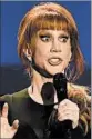  ?? ROBYN BECK/GETTY-AFP ?? CNN fired Kathy Griffin from New Year’s Eve hosting duties over the images.
