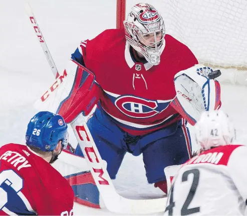 ?? — CP FILES ?? Despite a sub-standard season in 2017-18, the EA Sports video game NHL 19 ranks Montreal Canadiens goaltender Carey Price as the league’s best at his position. And a number of NHL players who face him agree.