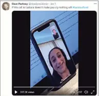  ?? Screenshot ?? Barstool Sports founder Dave Portnoy on FaceTime with Maria Riopel.