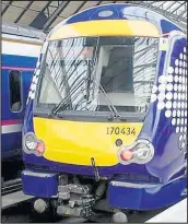  ??  ?? ScotRail’s punctualit­y figures are improving