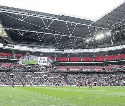  ?? FOTO: GETTY ?? Wembley, un escenario de lujo El feudo londinense será el campo en el que debutará Luis Enrique como selecciona­dor nacional español