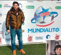  ??  ?? Diego Milito fue el embajador en la vibrante final del Mundialito La Serenísima, el torneo de fútbol infantil