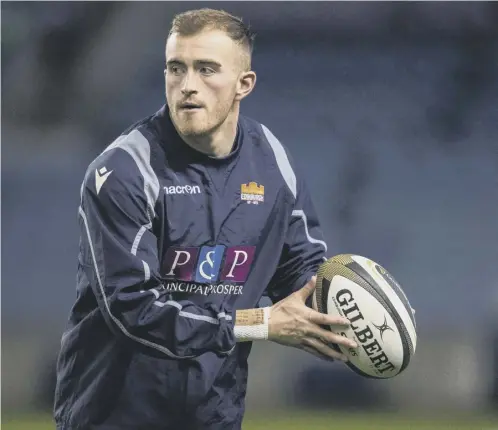  ??  ?? 0 Edinburgh’s Nathan Chamberlai­n has retained the No 10 jersey for the Rainbow Cup clash with Glasgow Warriors