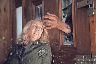  ?? PHOTOS BY RYAN GREEN ?? Jamie Lee Curtis makes a smashing return as Laurie Strode in the new “Halloween,” 40 years after Curtis’ Hollywood debut in the original.