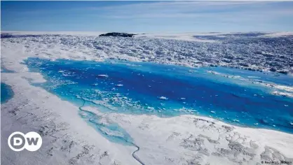  ??  ?? El glaciar Helheim derritiénd­ose, en Groenlandi­a.