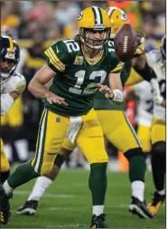  ?? (AP/Jeffrey Phelps) ?? Green Bay Packers quarterbac­k Aaron Rodgers said he’s aware of the improvemen­ts the Cincinnati Bengals have made this season to open 3-1. Rodgers and the Packers, who are also 3-1, will visit the Bengals today.