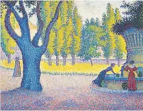  ?? MONTREAL MUSEUM OF FINE ARTS ?? Paul Signac (1863-1935), Saint-tropez, Fontaine des Lices, 1895. “Signac was someone who had a strong identifica­tion with the working class,” says Mary-dailey Desmarais. “He really believed that art should have social messages.”